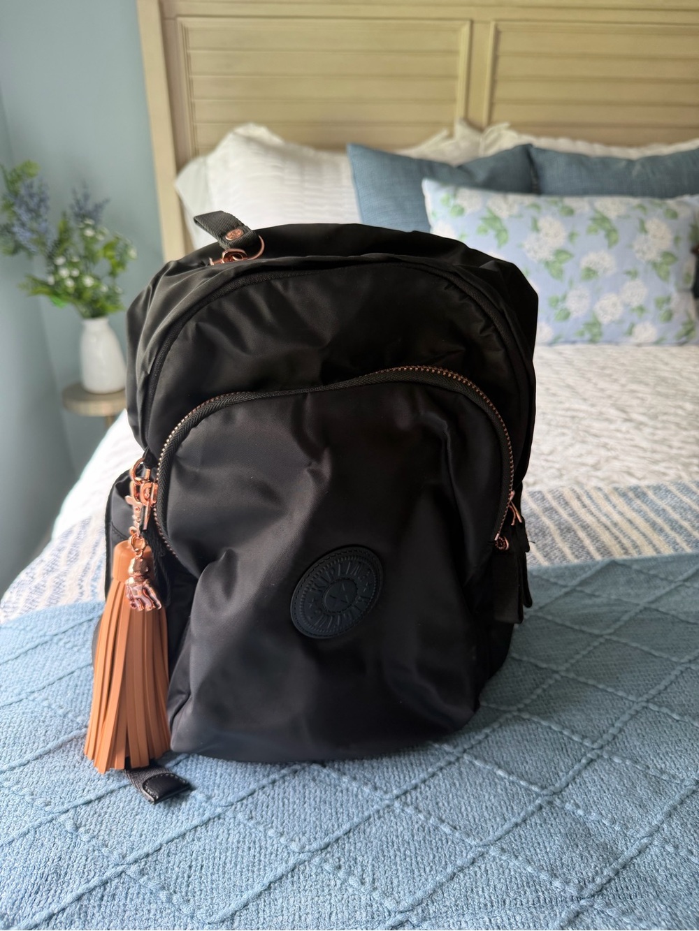 Kipling Women's Backpack with Tan Tassel